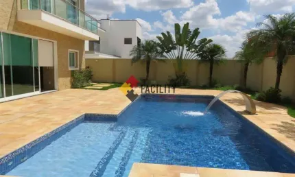 Casa em condomínio fechado com 4 quartos à venda na estrada municipal adelina segantini cerqueira leite, 1000, loteamento mont blanc residence, campinas, 430 m2 por r$ 4.150.000
