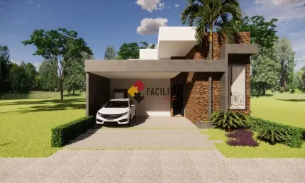 Casa em condomínio fechado com 3 quartos à venda na Avenida Presidente Juscelino Kubitschek de Oliveira, 3851, Parque Brasil 500, Paulínia, 165 m2 por R$ 1.370.000