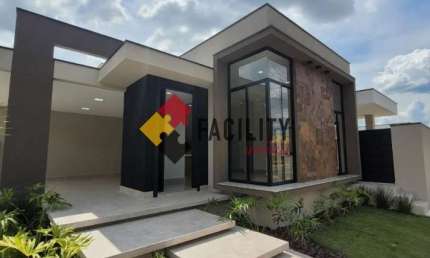 Casa em condomínio fechado com 3 quartos à venda na Rua Treze, Jardim Nova Alvorada, Monte Mor, 170 m2 por R$ 1.680.000