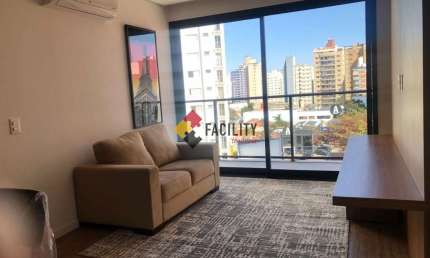Apartamento com 1 quarto para alugar na Rua Maria Monteiro, 1327, Cambuí, Campinas, 51 m2 por R$ 5.000