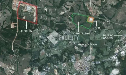 Terreno comercial à venda na do Joseph Cyril Bamford, 3600, Éden, Sorocaba
