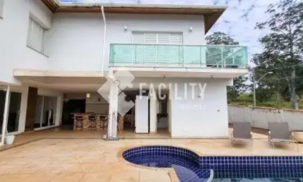 Casa em condomínio fechado com 4 quartos para alugar na Rua das Abélias, 8, Alphaville Dom Pedro, Campinas, 372 m2 por R$ 14.000