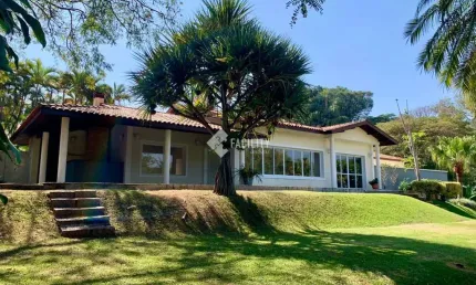 Casa em condomínio fechado com 4 quartos para alugar na alameda das tipuanas, 225, sítios de recreio gramado, campinas, 540 m2 por r$ 18.400