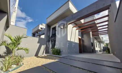 Casas com acabamento impecável, 75 metros quadrados, com 3 quartos em itajubá - barra velha - sc