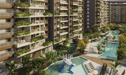 Apartamentos de 2 e 3 quartos no primeiro Bairro planejado do Km 1 da Barra da Tijuca