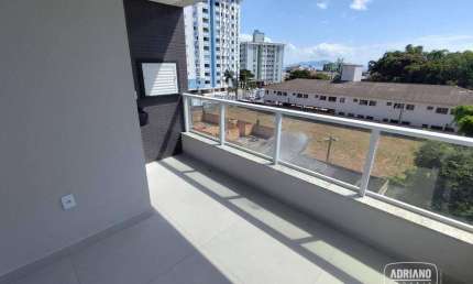 Apartamento para alugar, 78 m² por R$ 3.499,38/mês - Barreiros - São José/SC