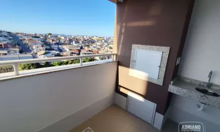 Apartamento com 3 dormitórios para alugar, 93 m² por R$ 4.132,18/mês - Barreiros - São José/SC