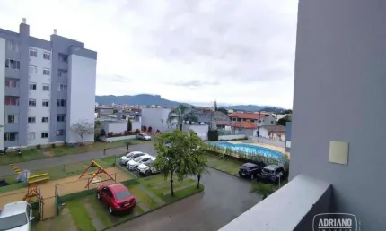 Apartamento com 2 dormitórios para alugar, 49 m² por r$ 2.109,56/mês - ponte do imaruim - palhoça/sc