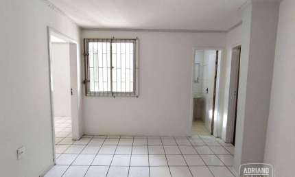 Apartamento com 2 dormitórios para alugar, 57 m² por R$ 1.563,93/mês - Campinas - São José/SC