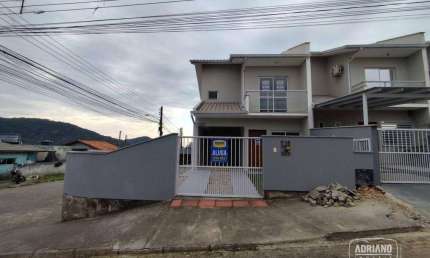 Casa com 2 dormitórios para alugar, 76 m² - Casa 01 - Potecas - São José/SC