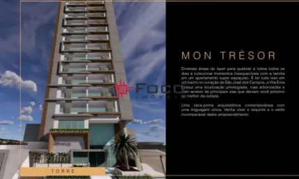 Apartamento - Edifício Mon Tresor Vila Ema - São José dos Campos -  3 dormitórios -1 suíte - 114,66m².