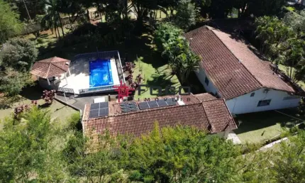 Chácara com casa de 250m² - 03 dormitórios sendo 01 suíte - recanto ippensen - 22.000m² de terreno