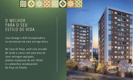 Apenas R$10.351/m²!  Com fluxo de financiamento facilitado com 10% de entrada, e 90% Financiado Pela Caixa Singular durante as obras.