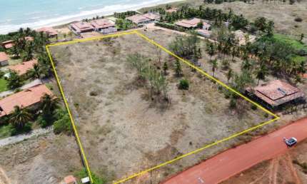 Terreno na praia de Zumbi com 9.270 m2, frente mar - R$930.000,00 - whatsapp:84 9.9145.9638
