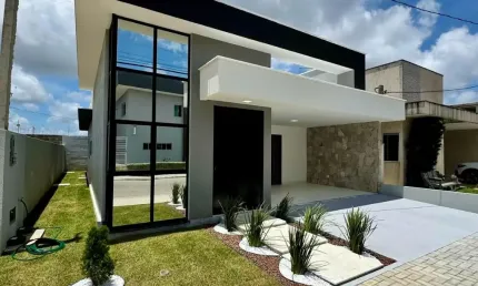 Casa térrea no Cond. Ecoville com três suítes - 119 m2 - R$610.000,00 -  whatsapp:84 9.9145.9638