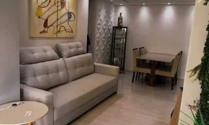 Lindo apartamento no living harmony 65m² com 2 dormitórios e 1 suíte