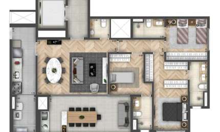Apartamento para venda com 100 metros quadrados com 3 quartos em Jardim das Acácias - São Paulo