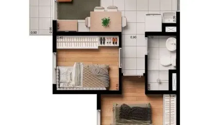 Apartamento para venda tem 34 metros quadrados com 2 quartos em vila firmiano pinto - são paulo - sp
