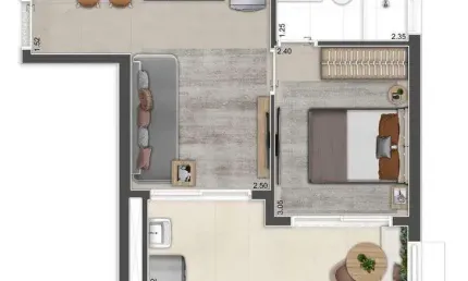 Studio para venda tem 36 metros quadrados com 1 quarto em perdizes - são paulo - sp