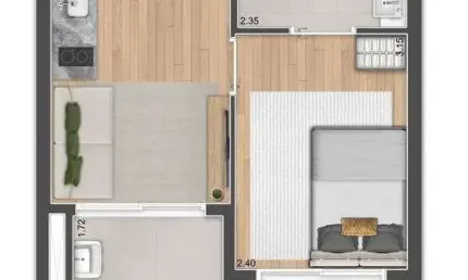 Studio para venda com 33 metros quadrados com 1 quarto em Perdizes - São Paulo - SP