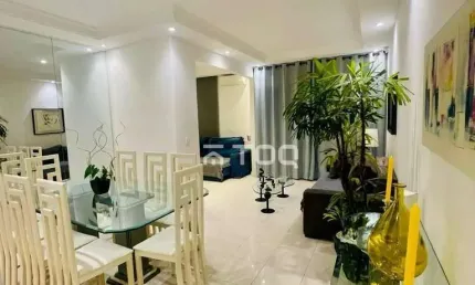 Apartamento no 18 do forte - excelente localização próximo ao centro de alphaville, lindo com 1 suite + 1 dormitorio e sala ampliada