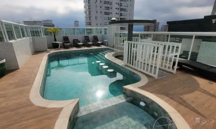Apartamento para Venda em Praia Grande, Canto do Forte, 2 dormitórios, 1 suíte, 2 banheiros, 2 vagas