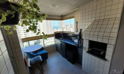 Apartamento para Venda em Praia Grande, Aviação, 1 dormitório, 1 banheiro, 1 vaga