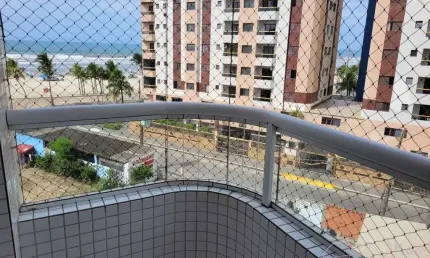 Apartamento para venda em praia grande, mirim, 1 dormitório, 1 banheiro, 1 vaga