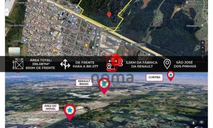 Área à venda, 396087 m² por R$ 11.950.000,00 - Borda Do Campo - São José dos Pinhais/PR
