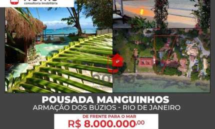 Pousada com 6 dormitórios à venda, 350 m² por R$ 8.000.000,00 - Manguinhos - Armação dos Búzios/RJ