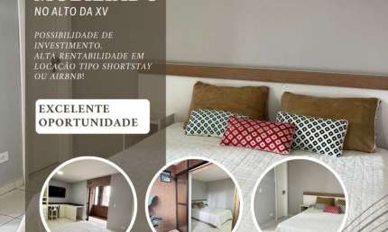 Apartamento com 1 quarto à venda na Rua XV de Novembro, 2050, Alto da Rua XV, Curitiba por R$ 200.000