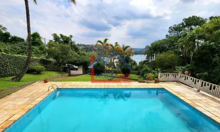 Condomínio da Represa - Chácara em Condomínio PÉ NA ÁGUA com 6 quartos à venda, 300m² - Caceia - Mairiporã/SP