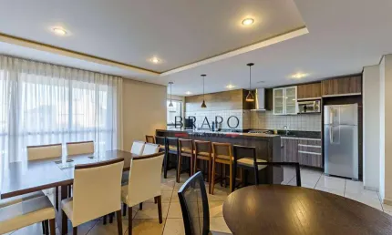 Apartamento com 3 dormitórios à venda, 150 m² - cristo rei - curitiba/pr