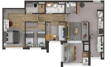 Apartamento a venda com 03 dormitórios e 01 vaga - alto do ipiranga