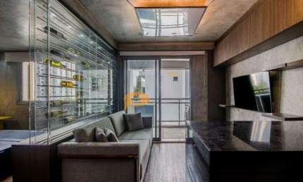 Apartamento Venda Mobiliado 36 metros 1 dormitório suite ,sala integrada com varanda 1 vaga coberta