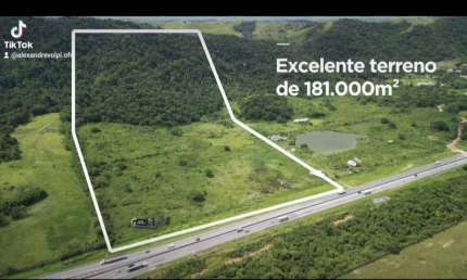 Terreno 181.000 m2 plaino de frente p/ Via Dutra Santa Isabel SP