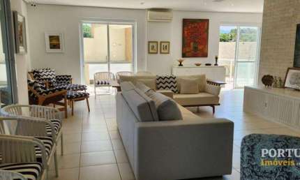 Apartamento à Venda em Condomínio Pé na Areia Frontal na Praia da Riviera de São Lourenço | 330m², 4/2 Suítes, 3 Vagas | Ótima Privacidade, Piscina
