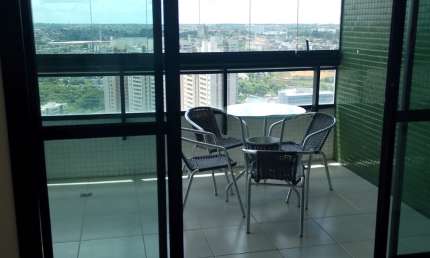 Aluguel Apartamento mobiliado 1/4, 54m2 -  total infraestrutura de lazer, vista linda - Paralela