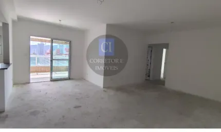 Praia Grande/SP - Apto 117m², 3 suítes, 2 vagas, Varanda Gourmet, Lazer Completo!
