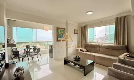 Apartamento de último andar com vista mar permanente.