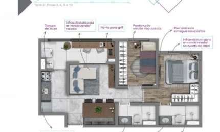 Apartamento com 2 quartos à venda na Rua Cajuru, 374, Belenzinho, São Paulo