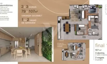 Apartamento com 2 quartos à venda no canto do forte, praia grande , 79 m2 por r$ 790.000