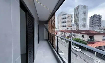 Apartamento com 2 quartos à venda em guilhermina, praia grande , 91 m2 por r$ 450.000