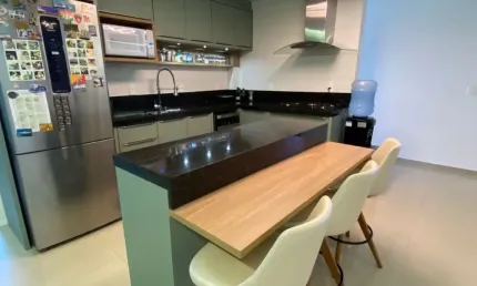 Apartamento 3 dormitórios sendo uma suíte mobiliado