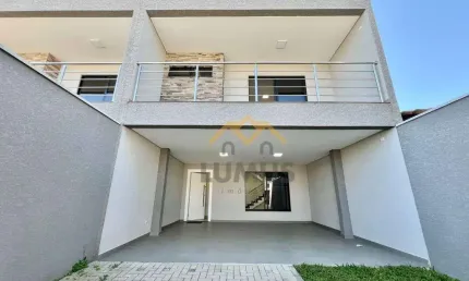 Sobrado com 3 dormitórios à venda, 190 m² por r$ 989.000 - fazenda velha - araucária/pr