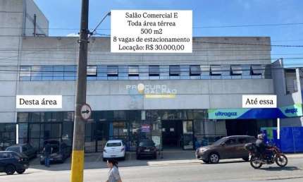 OPORTUNIDADE - SALÃO COMERCIAL GRANDE 500M² CENTRO DE RIBEIRÃO PIRES