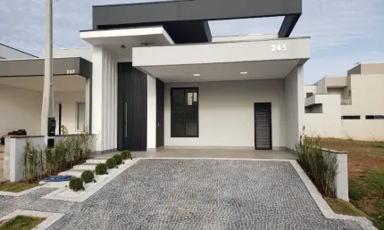 Casa térrea no condomínio terras da estância paulínia - novidade