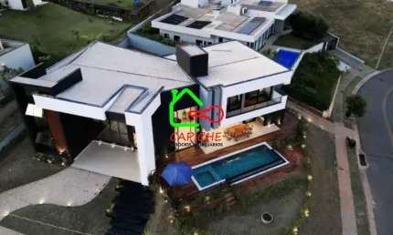 Casa de luxo em condomínio no Monte Alegre - Vinhedo-SP: 4 quartos, 4 suítes, 3 salas, 6 banheiros, 9 vagas, 390m²!
