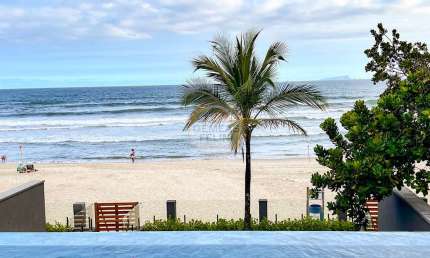 Casa Moderna e Recém Construída Frente ao Mar na Praia de Cambury - VENDA E LOCAÇÃO ANUAL