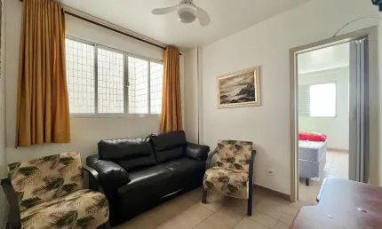 Apartamento com 1 dormitório no Caiçara, em Praia Grande-SP